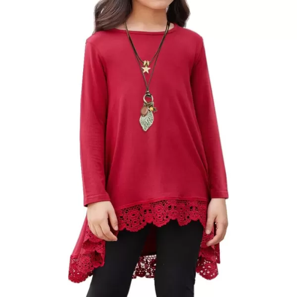 Arshiner Girls Tunic Tops Casual Basic Loose Soft Swing Pullover Long Blouse T-Shirt Tee
