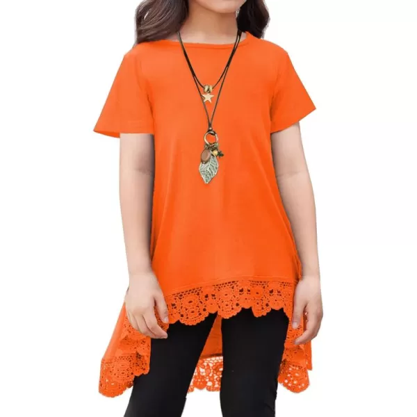 Arshiner Girls Tunic Tops Casual Basic Loose Soft Swing Pullover Long Blouse T-Shirt Tee