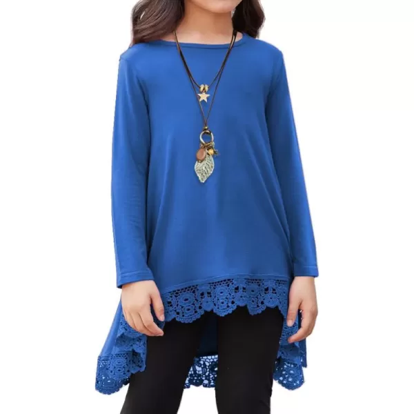 Arshiner Girls Tunic Tops Casual Basic Loose Soft Swing Pullover Long Blouse T-Shirt Tee