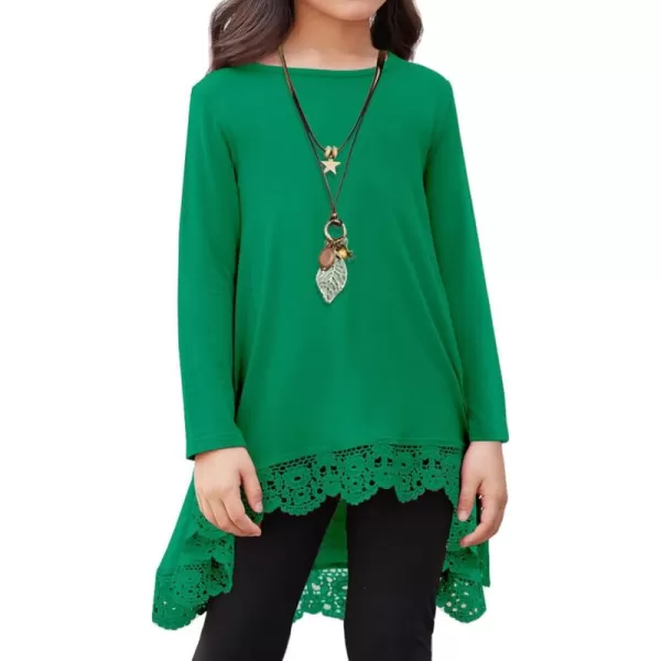 Arshiner Girls Tunic Tops Casual Basic Loose Soft Swing Pullover Long Blouse T-Shirt Tee