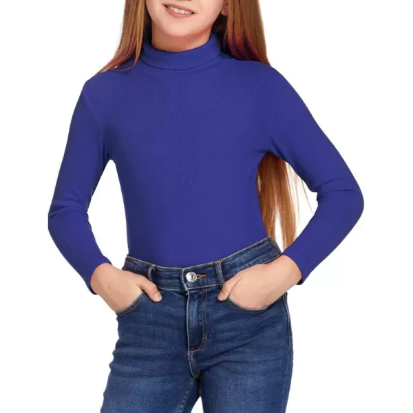 Arshiner Girls Turtleneck Sweater Kids Casual Long Sleeve Knit Pullover Tops