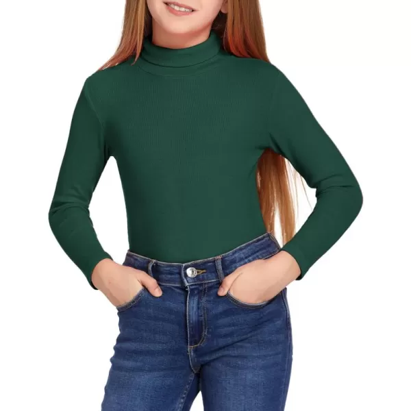 Arshiner Girls Turtleneck Sweater Kids Casual Long Sleeve Knit Pullover Tops