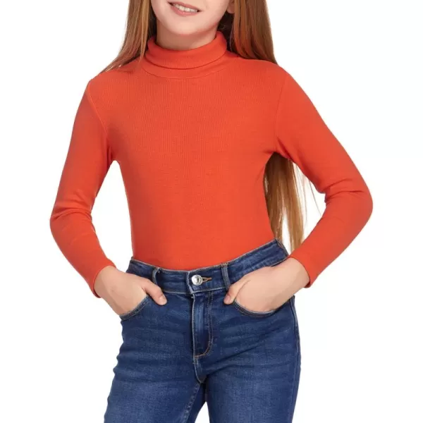 Arshiner Girls Turtleneck Sweater Kids Casual Long Sleeve Knit Pullover Tops