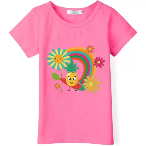 Arshiner Girls Unicorn Shirts Short Sleeve Flip Sequin T-Shirt Tops