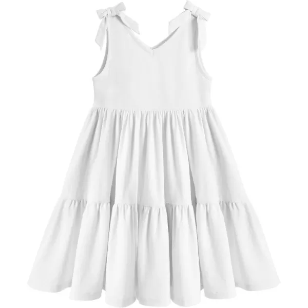 Arshiner Toddler Summer Dress Little Girls Casual Beach Party Bowknot Sling Sundress with Pocket