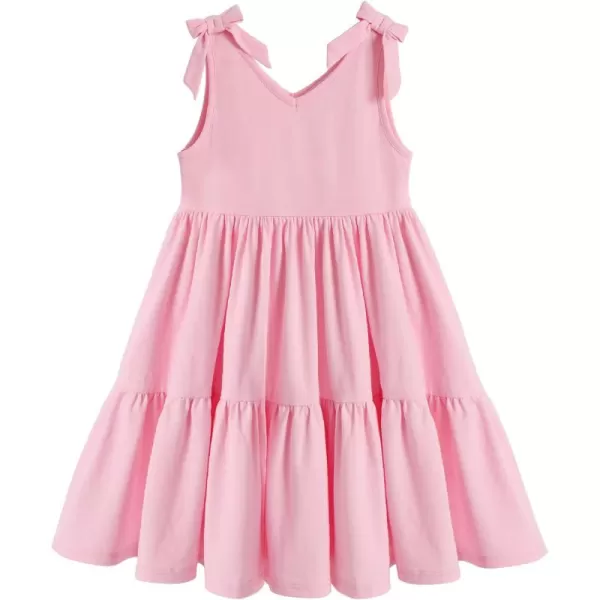 Arshiner Toddler Summer Dress Little Girls Casual Beach Party Bowknot Sling Sundress with Pocket