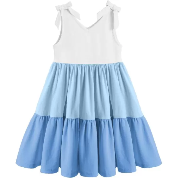 Arshiner Toddler Summer Dress Little Girls Casual Beach Party Bowknot Sling Sundress with Pocket