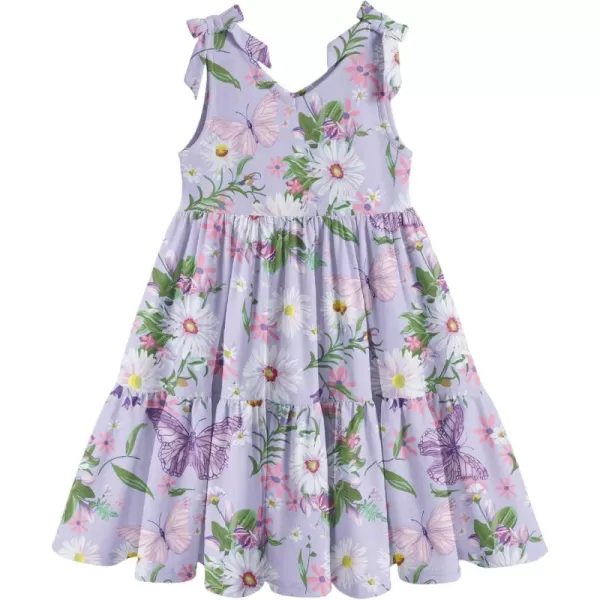 Arshiner Toddler Summer Dress Little Girls Casual Beach Party Bowknot Sling Sundress with Pocket