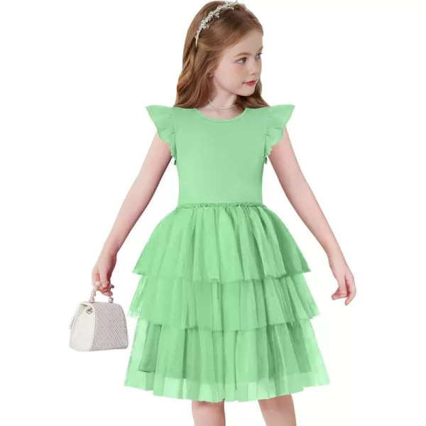 Arshiner Toddler Tutu Dress Girls Fluffy Tiered Summer Dresses Cute Party Tulle Sundress for Kids 2-7Y
