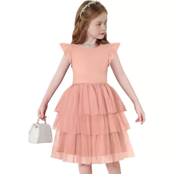Arshiner Toddler Tutu Dress Girls Fluffy Tiered Summer Dresses Cute Party Tulle Sundress for Kids 2-7Y