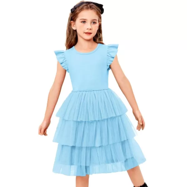Arshiner Toddler Tutu Dress Girls Fluffy Tiered Summer Dresses Cute Party Tulle Sundress for Kids 2-7Y