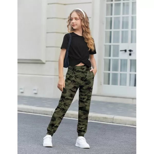 Arshiner Girls Clothing Sets Tie Dye Twist Front Tops &amp; Sweatpants Outfits Sportwear Sweatsuits Tracksuits 4-13 Year
