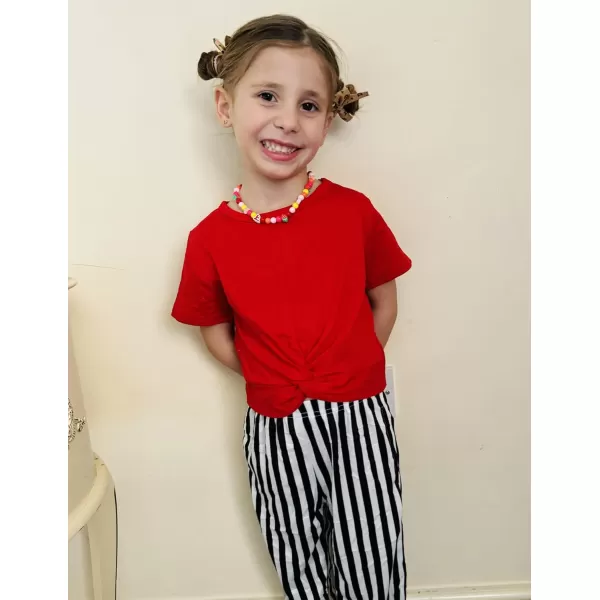 Arshiner Girls Clothing Sets Tie Dye Twist Front Tops &amp; Sweatpants Outfits Sportwear Sweatsuits Tracksuits 4-13 Year