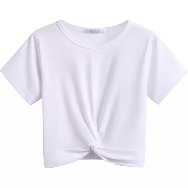 Arshiner Girls Clothing Sets Tie Dye Twist Front Tops &amp; Sweatpants Outfits Sportwear Sweatsuits Tracksuits 4-13 Year