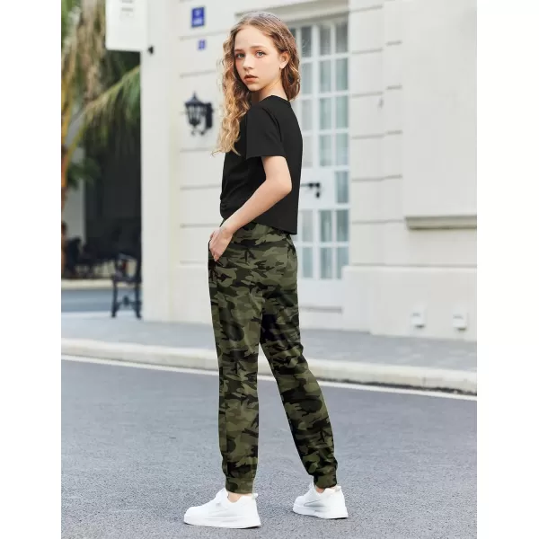 Arshiner Girls Clothing Sets Tie Dye Twist Front Tops &amp; Sweatpants Outfits Sportwear Sweatsuits Tracksuits 4-13 Year