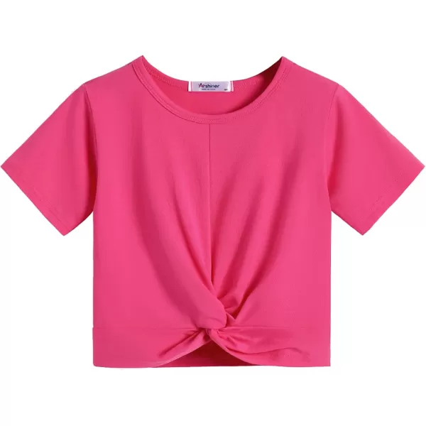Arshiner Girls Clothing Sets Tie Dye Twist Front Tops &amp; Sweatpants Outfits Sportwear Sweatsuits Tracksuits 4-13 Year