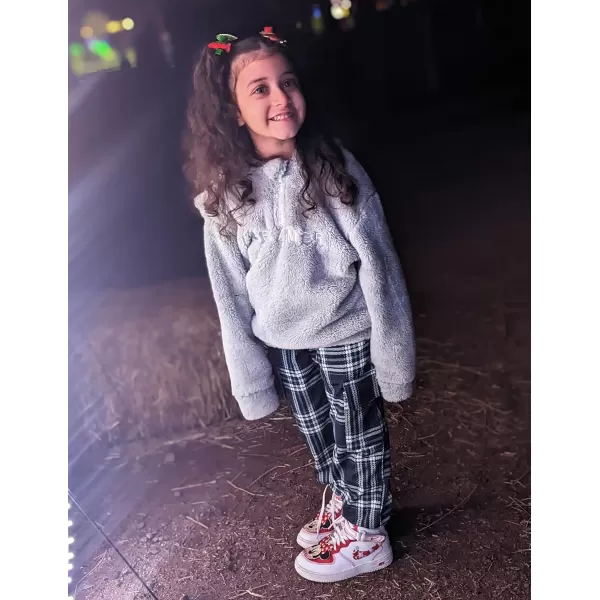 Arshiner Girls Joggers Sweatpants Kids Cargo Loose High Waisted Pants with Pockets 5-16 Years