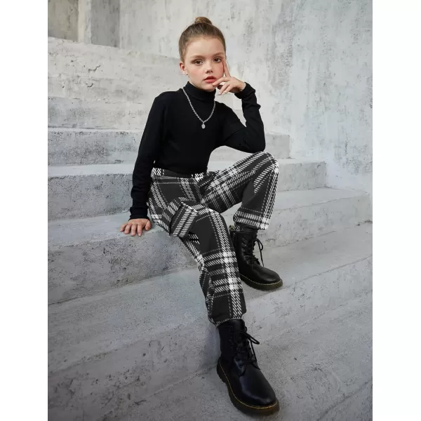 Arshiner Girls Joggers Sweatpants Kids Cargo Loose High Waisted Pants with Pockets 5-16 Years