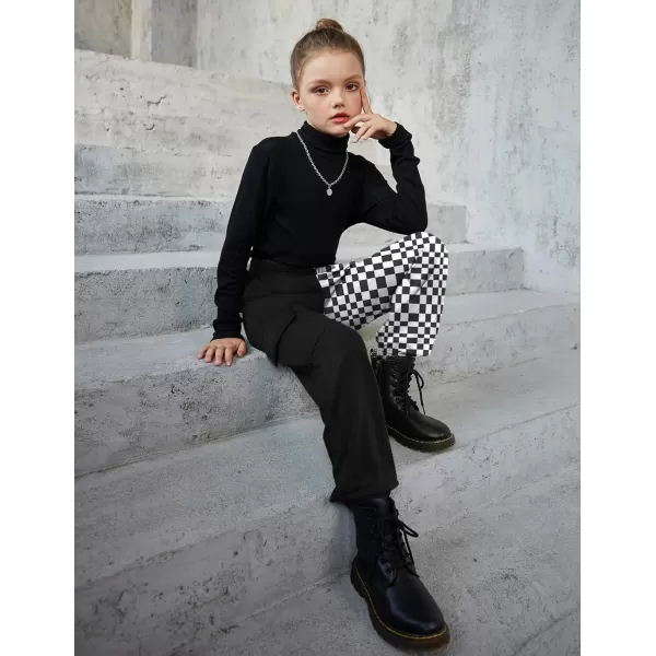 Arshiner Girls Joggers Sweatpants Kids Cargo Loose High Waisted Pants with Pockets 5-16 Years
