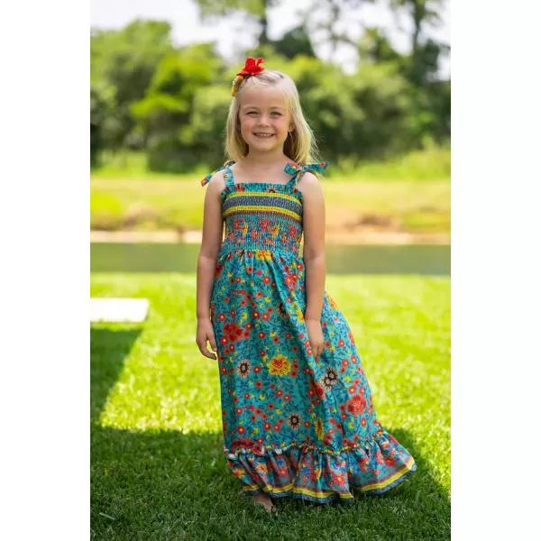 Arshiner Girls Summer Dress Boho Beach Casual Smocked Maxi Dresses 6-13 Years
