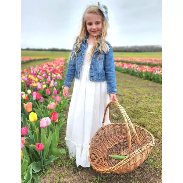 Arshiner Girls Summer Dress Boho Beach Casual Smocked Maxi Dresses 6-13 Years