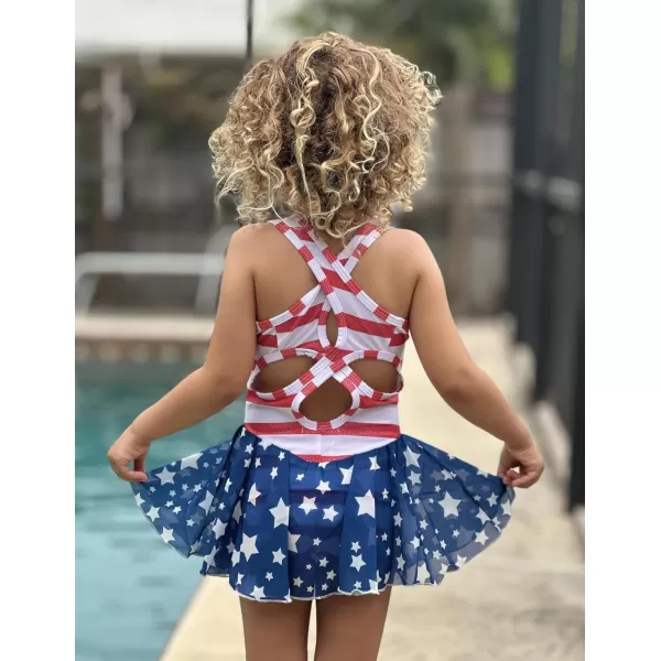 Arshiner Kid Girls Hollow Back Ballet Leotard with Skirt Sleeveless Dance Dresses