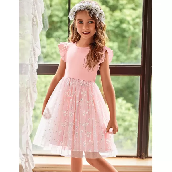 Arshiner Toddler Tutu Dress Little Girls Fluffy Summer Dresses Casual Party Tulle Sundress for Kids 2-6Y