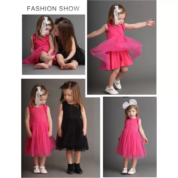 Arshiner Toddler Tutu Dress Little Girls Fluffy Summer Dresses Casual Party Tulle Sundress for Kids 2-6Y