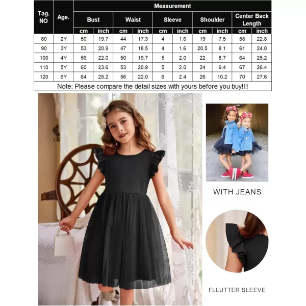 Arshiner Toddler Tutu Dress Little Girls Fluffy Summer Dresses Casual Party Tulle Sundress for Kids 2-6Y