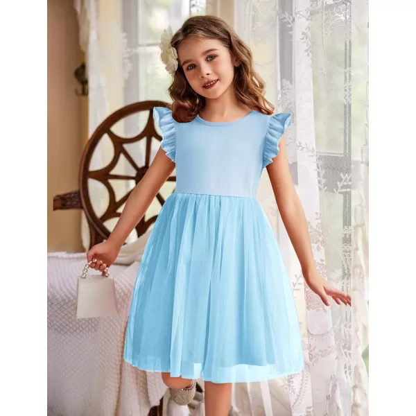Arshiner Toddler Tutu Dress Little Girls Fluffy Summer Dresses Casual Party Tulle Sundress for Kids 2-6Y