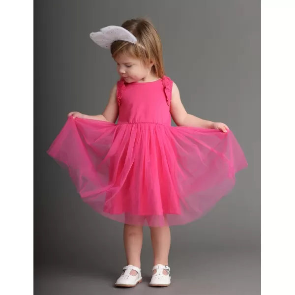 Arshiner Toddler Tutu Dress Little Girls Fluffy Summer Dresses Casual Party Tulle Sundress for Kids 2-6Y