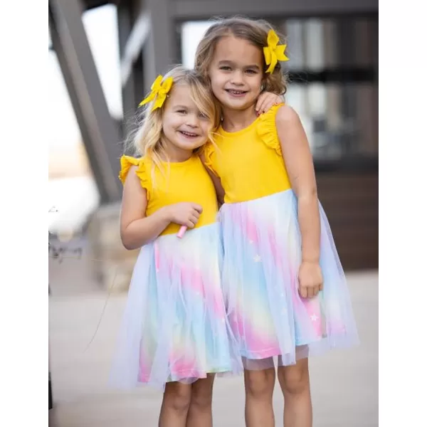 Arshiner Toddler Tutu Dress Little Girls Fluffy Summer Dresses Casual Party Tulle Sundress for Kids 2-6Y