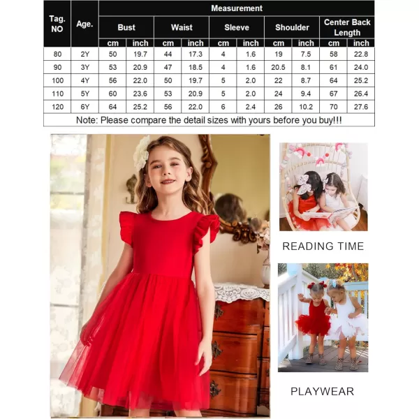 Arshiner Toddler Tutu Dress Little Girls Fluffy Summer Dresses Casual Party Tulle Sundress for Kids 2-6Y