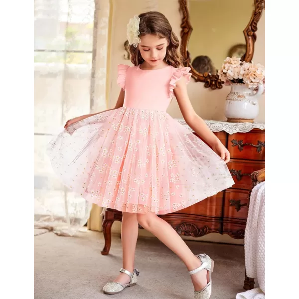 Arshiner Toddler Tutu Dress Little Girls Fluffy Summer Dresses Casual Party Tulle Sundress for Kids 2-6Y