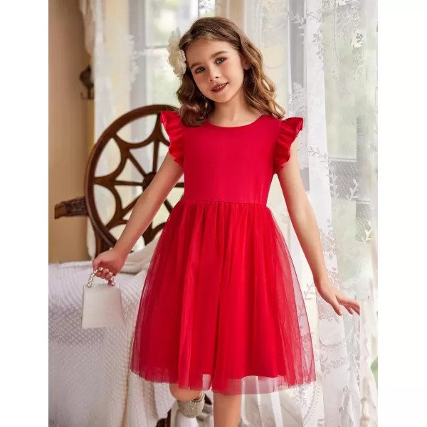 Arshiner Toddler Tutu Dress Little Girls Fluffy Summer Dresses Casual Party Tulle Sundress for Kids 2-6Y