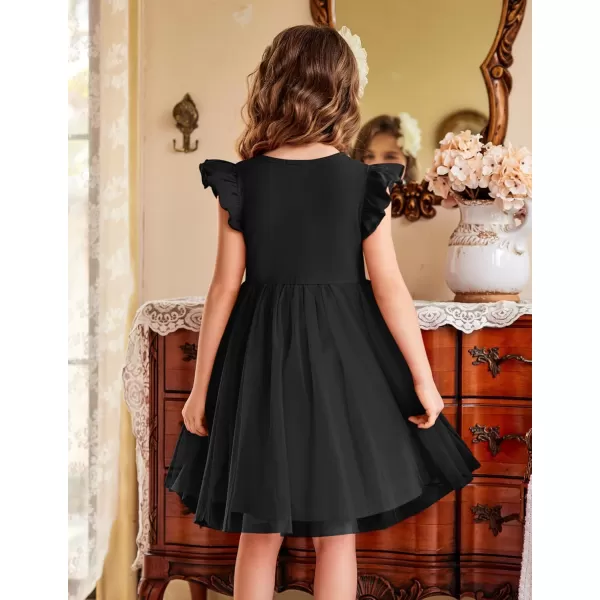 Arshiner Toddler Tutu Dress Little Girls Fluffy Summer Dresses Casual Party Tulle Sundress for Kids 2-6Y