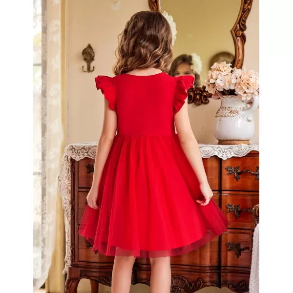 Arshiner Toddler Tutu Dress Little Girls Fluffy Summer Dresses Casual Party Tulle Sundress for Kids 2-6Y