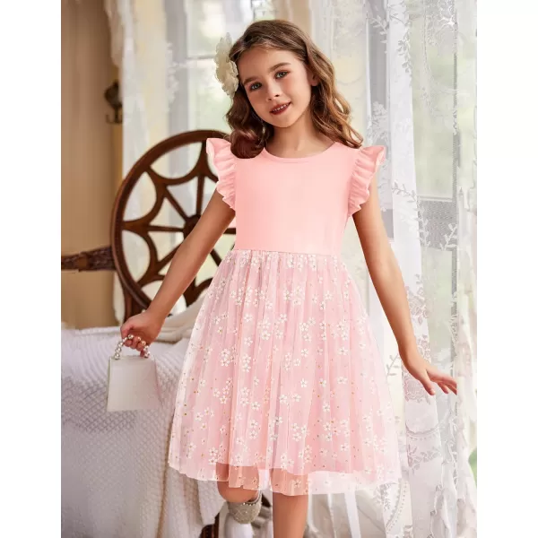 Arshiner Toddler Tutu Dress Little Girls Fluffy Summer Dresses Casual Party Tulle Sundress for Kids 2-6Y