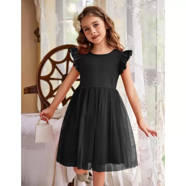 Arshiner Toddler Tutu Dress Little Girls Fluffy Summer Dresses Casual Party Tulle Sundress for Kids 2-6Y