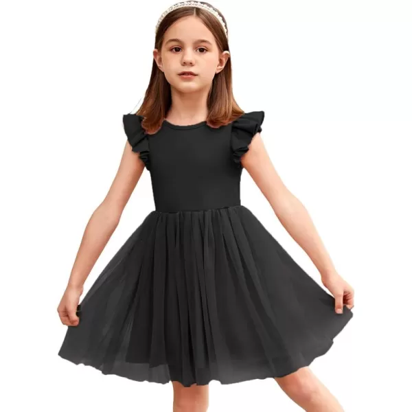 Arshiner Toddler Tutu Dress Little Girls Fluffy Summer Dresses Casual Party Tulle Sundress for Kids 2-6Y