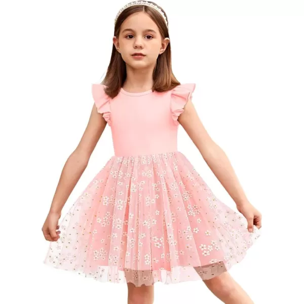 Arshiner Toddler Tutu Dress Little Girls Fluffy Summer Dresses Casual Party Tulle Sundress for Kids 2-6Y