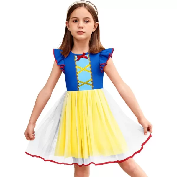 Arshiner Toddler Tutu Dress Little Girls Fluffy Summer Dresses Casual Party Tulle Sundress for Kids 2-6Y