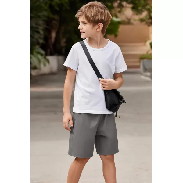 Arshiner Boys Athletic Shorts Kids Youth Quick Dry Summer Shorts Running Hiking Casual with Pockets 5-13 Years