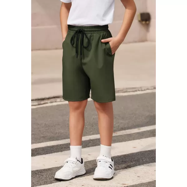 Arshiner Boys Athletic Shorts Kids Youth Quick Dry Summer Shorts Running Hiking Casual with Pockets 5-13 Years