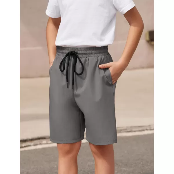 Arshiner Boys Athletic Shorts Kids Youth Quick Dry Summer Shorts Running Hiking Casual with Pockets 5-13 Years