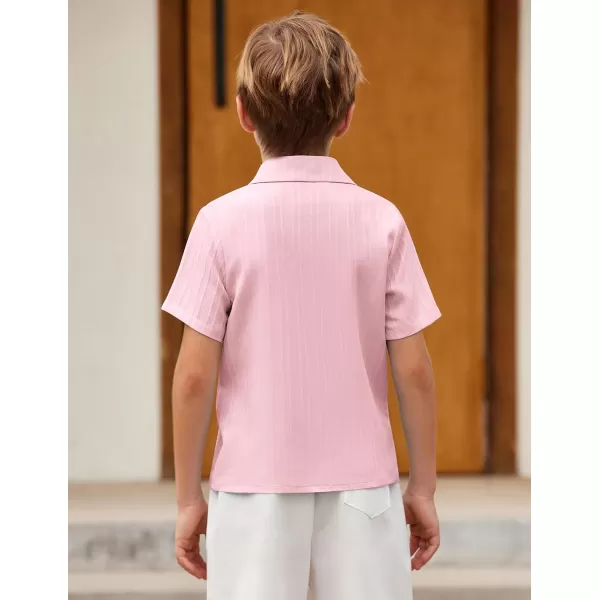 Arshiner Boys Casual Short Sleeve Button Down Shirt Collared Beach Shirt Size 3-12 Years Old