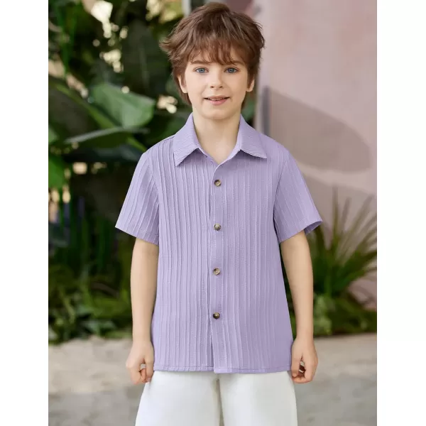 Arshiner Boys Casual Short Sleeve Button Down Shirt Collared Beach Shirt Size 3-12 Years Old