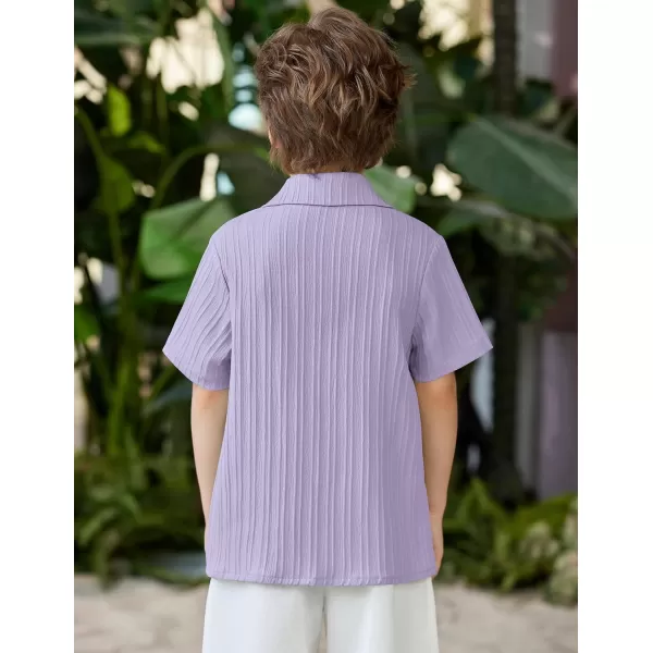 Arshiner Boys Casual Short Sleeve Button Down Shirt Collared Beach Shirt Size 3-12 Years Old