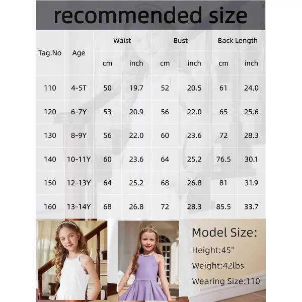 Arshiner Girls' Dress Halter Neck Summer Sundress Sleeveless Elegant A-line Pockets Party Dress