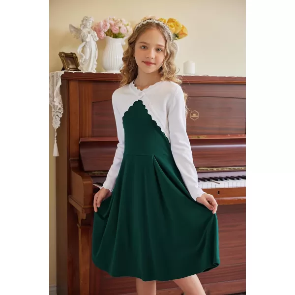 Arshiner Girls' Dress Halter Neck Summer Sundress Sleeveless Elegant A-line Pockets Party Dress